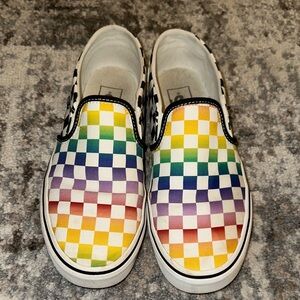 Vans Multicolor Checkered Slip-On Sneakers